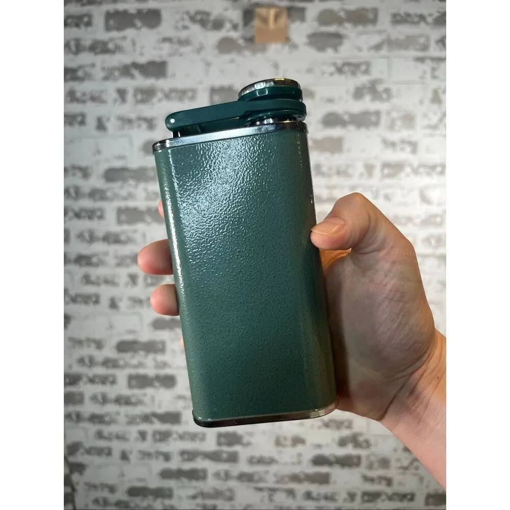 Stanley | metal green flask new